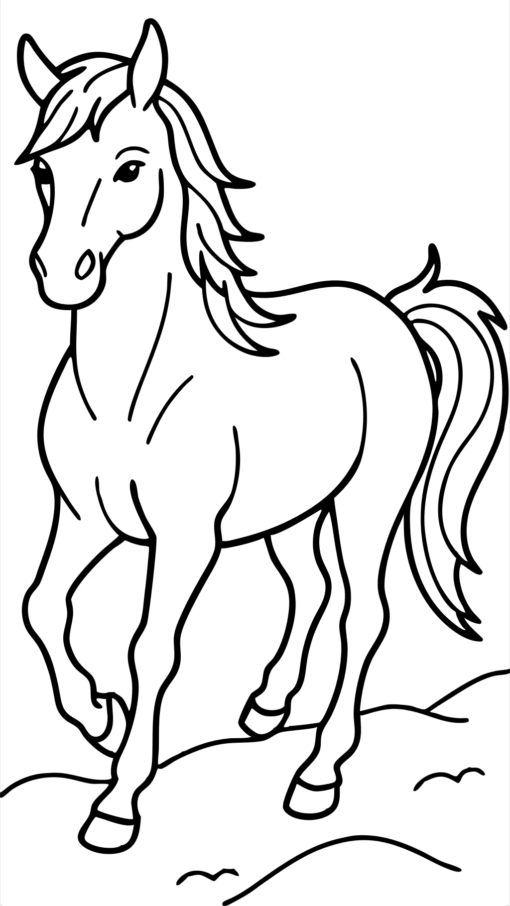 coloring pages of real horses